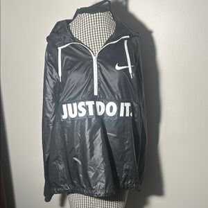 Nike Black and White Hooded Jacket